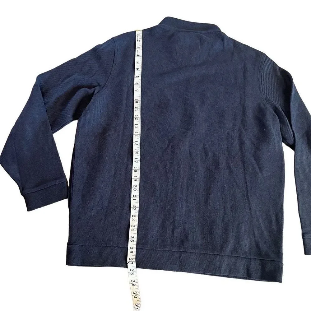 Linksoul men’s sweater jacket many blue size M